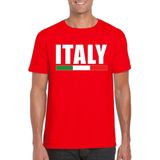 Bellatio Decorations - Italie - T-shirt - Rood - 100% Katoen