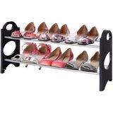 Schoenenrek - Zwart - Hout - 3 Laags