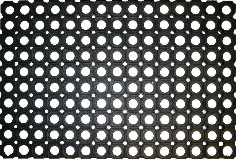 Rubberen deurmat - 60 x 40 cm - buitenmat