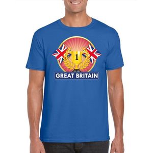 Blauw Engels kampioen t-shirt heren - Groot Brittannie supporters shirt