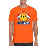 Oranje Nederland kampioen t-shirt heren - Oranje Holland supporter kleding