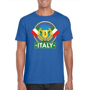 Blauw Italiaans kampioen t-shirt heren - Italie supporters shirt