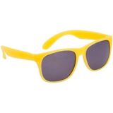 Voordelige party gele zonnebril - Verkleedbrillen - Voor volwassenen