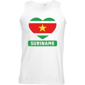 Bellatio Decorations - Singlet - Wit - 100% Katoen