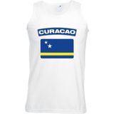 Bellatio Decorations - Singlet - Wit - Katoen