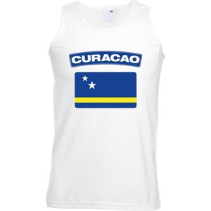 Bellatio Decorations - Singlet - Wit - Katoen