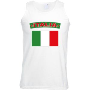 Italie - Mouwloos Shirt - Wit - Heren