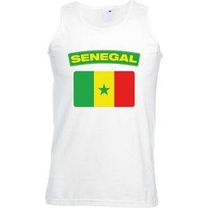 Senegal - Singlet - Wit - Heren - Senegalese Vlag