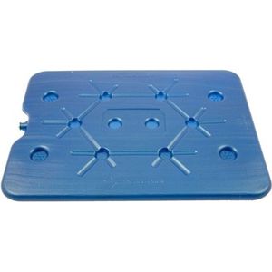 Platte koelelementen - 2x - 32 x 25 cm - voor in een koelbox of koeltas - blauw - Koelelementen