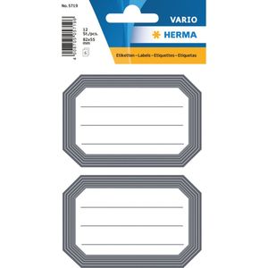 12x stuks boeken naam labels stickers