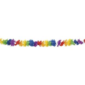 Hawaii bloemen/bloemetjes party slingers 3 meter - Tropische feestartikelen/versiering