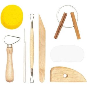 Boetseergereedschap - 8-delig - klei hobby gereedschappen