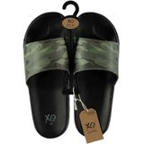 Badslippers - Camouflage Print - Zwart - Kunststof