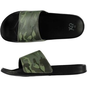 Badslippers - Camouflage Print - Zwart - Kunststof