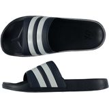 Badslippers huisslippers navy wit gestreept voor heren