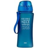 Blauwe sport waterfles bidon 650 ml