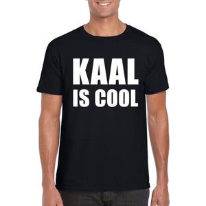 Zwart kaal is cool shirt voor heren