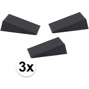 Ben Tools Deurstopper - 6x1,6x7 Cm - 3 Stuks - Rubber