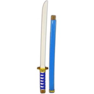 Kinder ninja/ samurai zwaard blauw 60 cm - Verkleedattributen