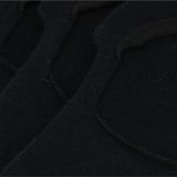 Apollo Sneaker enkelsokken met siliconen hiel - zwart - voor dames - 3x stuks pak - maat 36-41