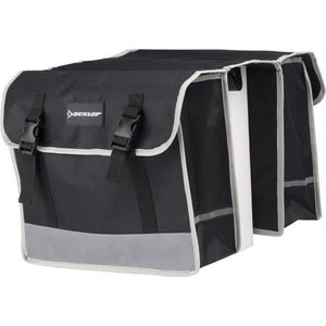 Dubbele Fietstas Zwart - 26 Liter - 20 X 30 X 36 cm - Fietstassen