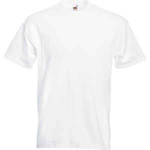 Grote maten basic wit t-shirt voor heren