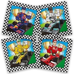 Race - Servetten - Multi - 20 Stuks - 3-Laags Papier