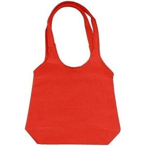 Rode opvouwbare tas/shopper