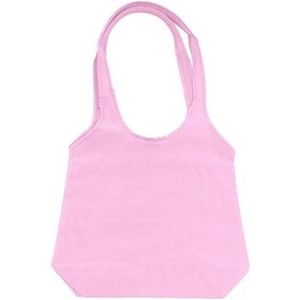 Roze opvouwbare tas met hengsels 43 x 41 cm - Shopper