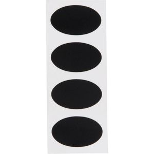 8x Beschrijfbare etiketten/labels/stickers 8 cm herbruikbaar - Stickers