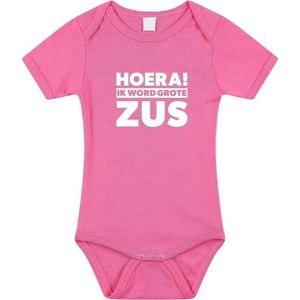 Zwangerschapsaankondiging rompertje grote zus roze meisje