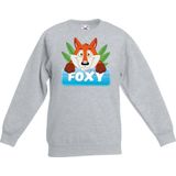 Foxy de vos sweater grijs voor kinderen - unisex - vossen trui - kinderkleding / kleding