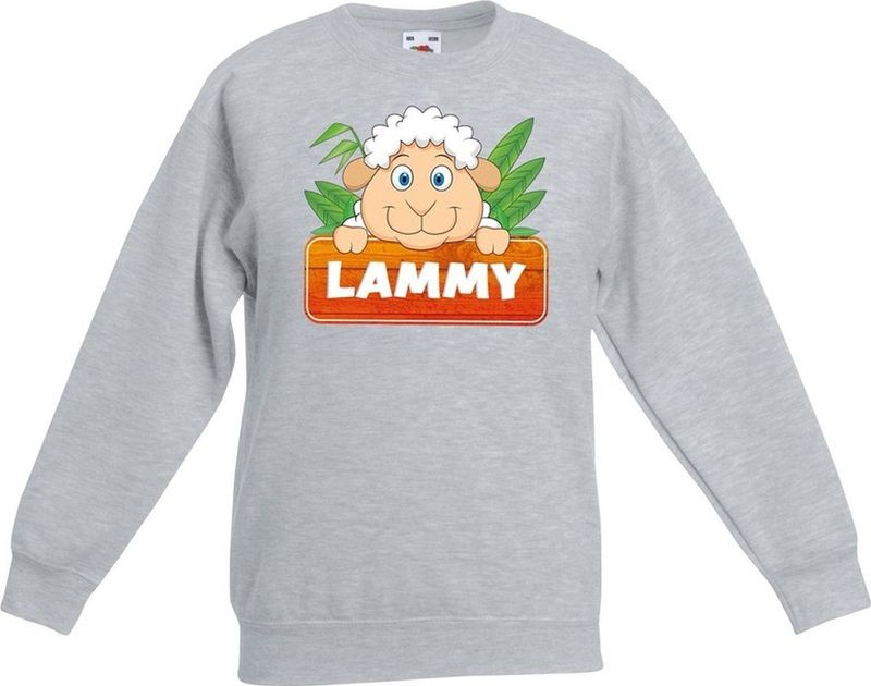 Lammy het schaapje sweater grijs voor kinderen - unisex - schapen trui - kinderkleding / kleding
