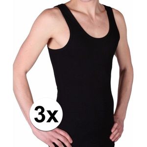 Beeren Tricot - Heren Hemden - Zwart - 100% Katoen - Set van 3 Stuks