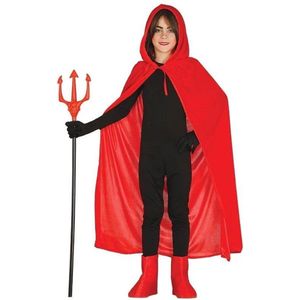 Halloween Rode Halloween verkleedcape met capuchon voor kinderen