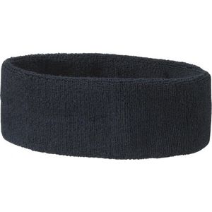 Sportdag hoofd zweetbandjes navy 10x - Hoofdbandjes team kleur blauw