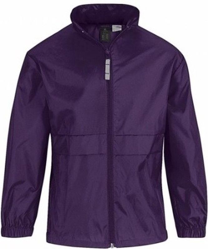 B&C - Sirocco - Regenjas - Paars - 100% Nylon - Kinderen