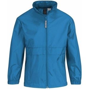 Regenkleding voor jongens/meisjes aquablauw - Sirocco windjas/regenjas voor kinderen / Blauw