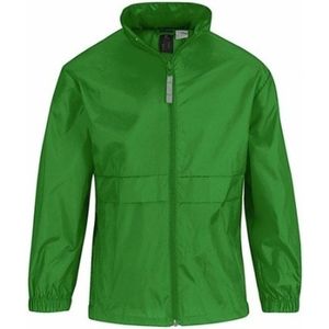 Windjas/regenjas voor jongens donkergroen 12-13 jaar
