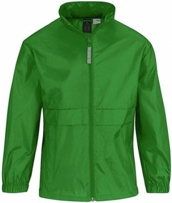 Windjas/regenjas voor jongens donkergroen 12-13 jaar