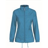 Dames regenkleding - Sirocco windjas/regenjas in het aquablauw - volwassenen XS (34) aqua