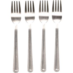 4x Gebaksvorkjes - RVS - vorken