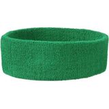 Sportdag hoofd zweetbandjes groen 10x - Hoofdbandjes team kleur groen