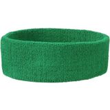 Sportdag hoofd zweetbandjes groen 10x - Hoofdbandjes team kleur groen