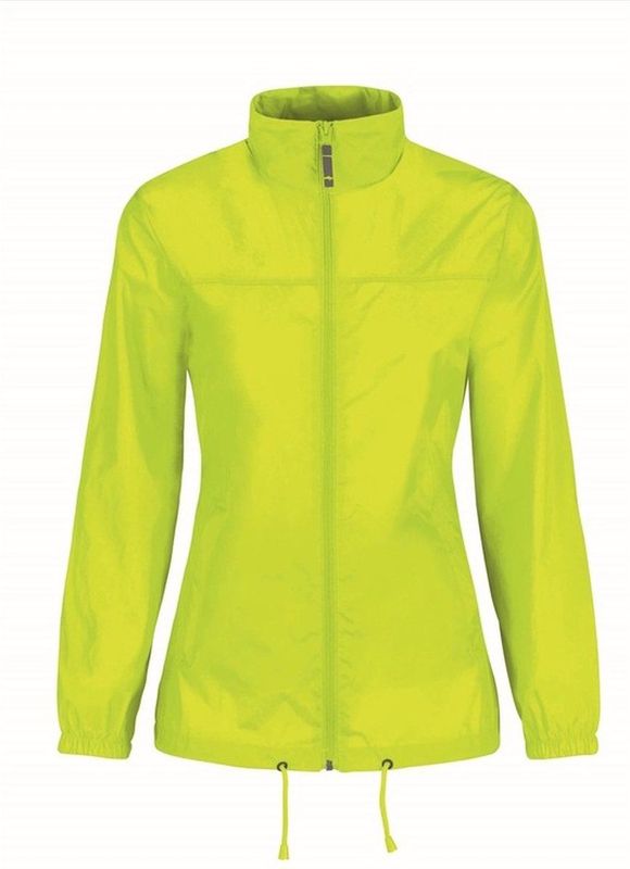 Windjas/regenjas voor dames geel