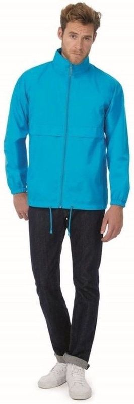 Heren regenkleding - Sirocco windjas/regenjas in het aquablauw - volwassenen () aqua