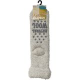 Huissokken - Grijs - Wollen - Met Anti-Slip