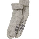Huissokken - Grijs - Wollen - Met Anti-Slip