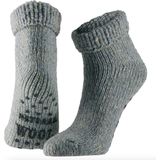 Apollo - Wollen Huissokken - Licht Blauw - Huissokken Kinderen - Anti Slip Sokken