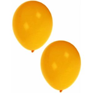 Feest ballonnen - geel - 300x stuks - ca. 27 cm - verjaardag versiering